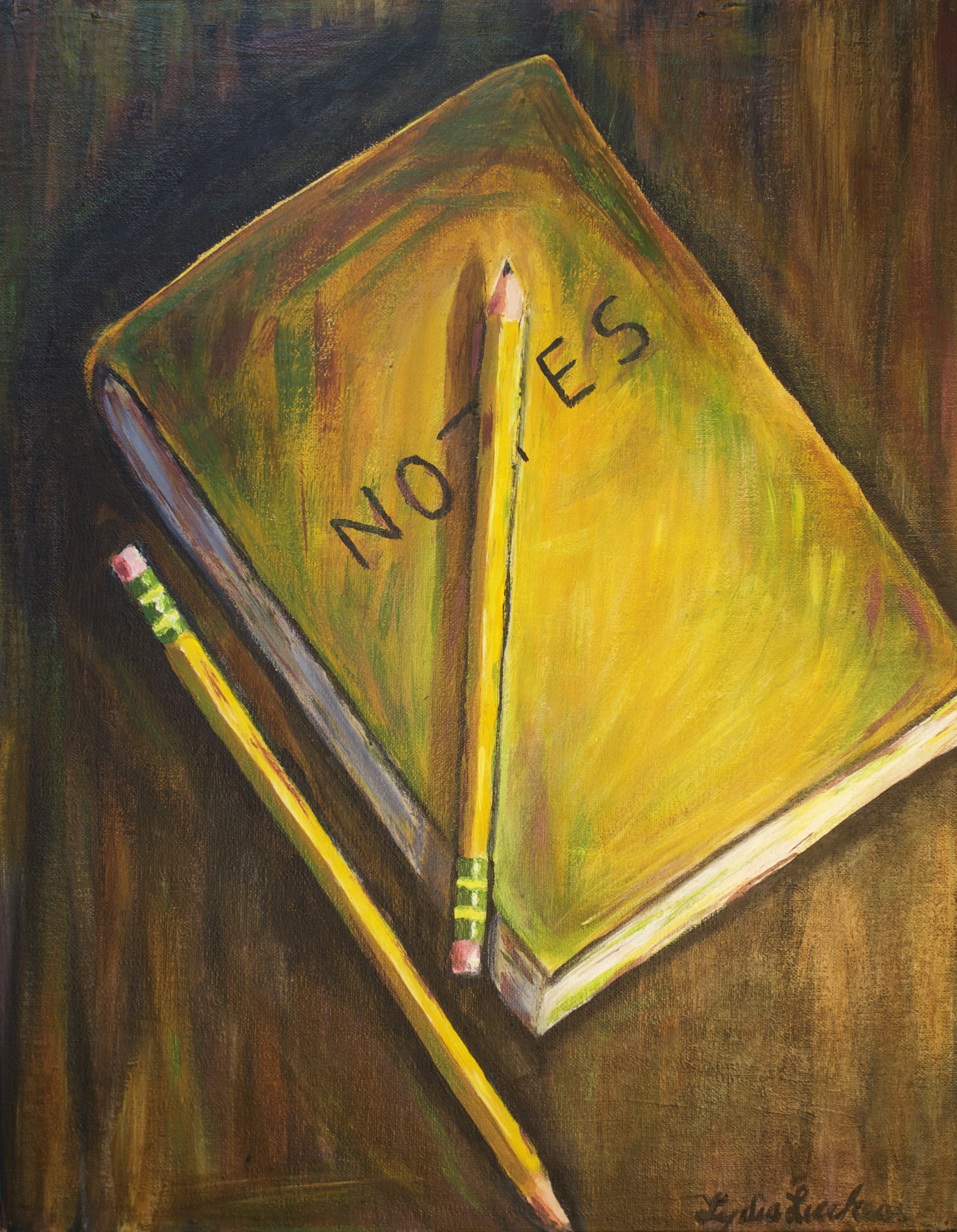 Notes painting by Lydia R. Lucchesi