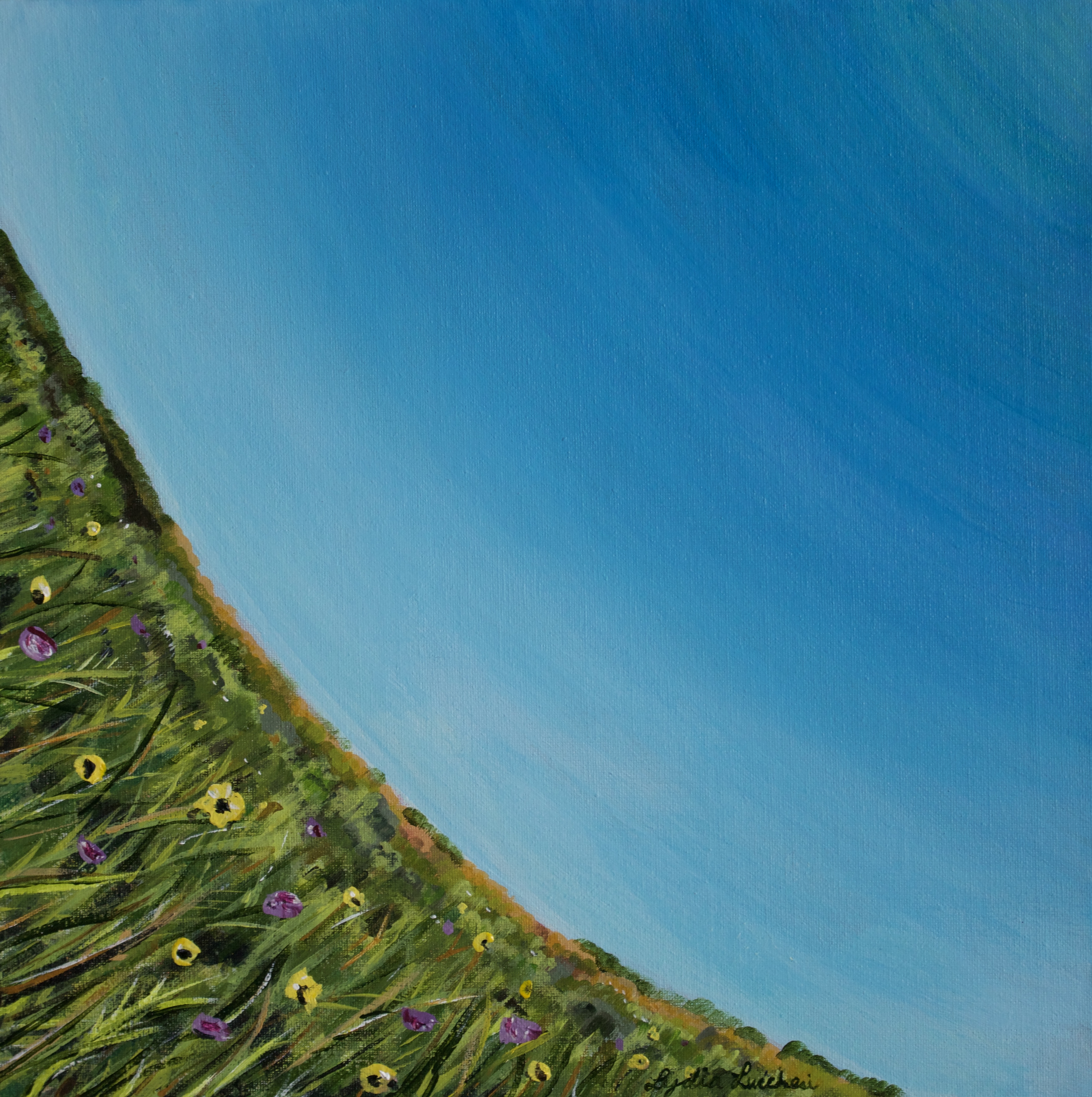 Prairie painting by Lydia R. Lucchesi
